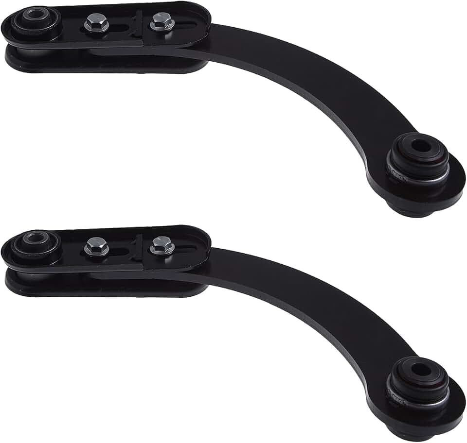 2Pc Set K100114 Adjustable Rear Upper Control Arm Compatible With 07-17 Je-ep Compass Patriot /07-12 Do-dge Caliber /08-17 Mi-tsubishi Outlander Lancer (OE# 5105271AC CMS251165)