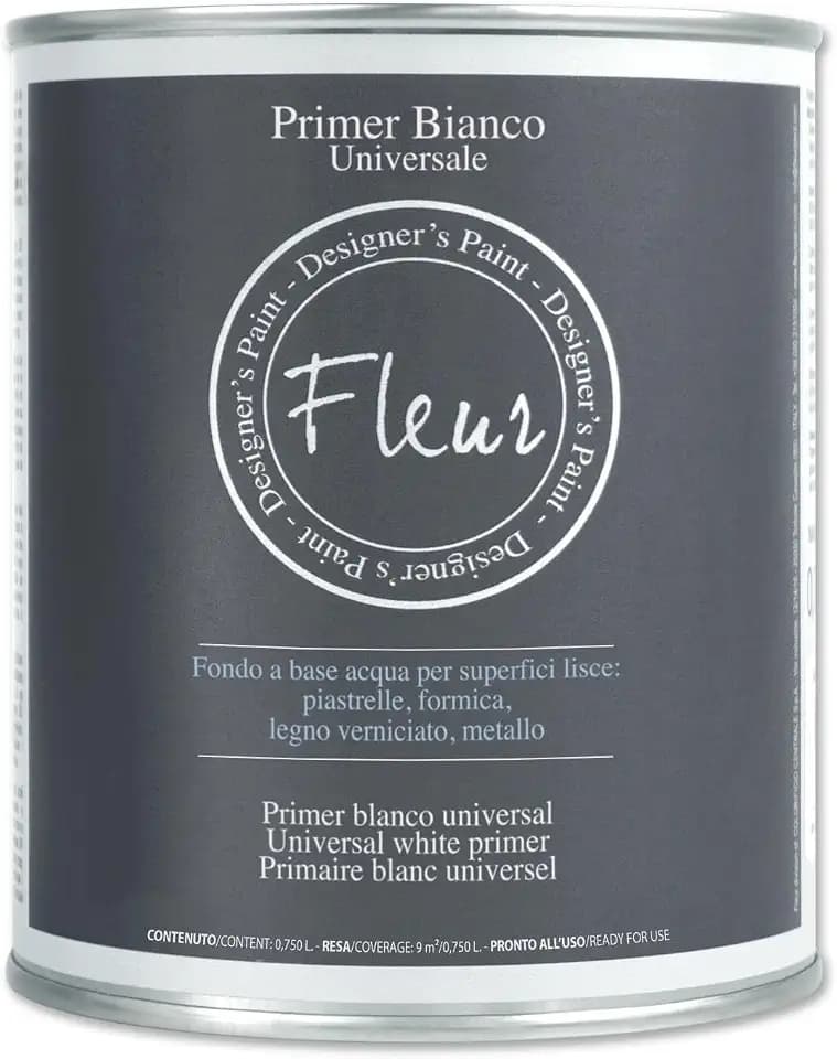 Fleur Paint 13101 – Acryl (Fonds für Holz, 750 ml Weiß