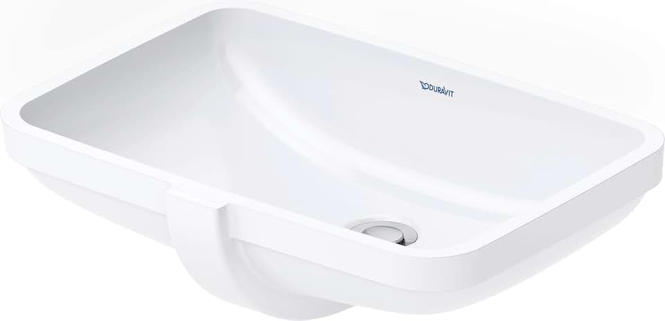 Duravit No. 1 20-5/8" Rectangular Ceramic Undermount Bathroom Sink with Overflow