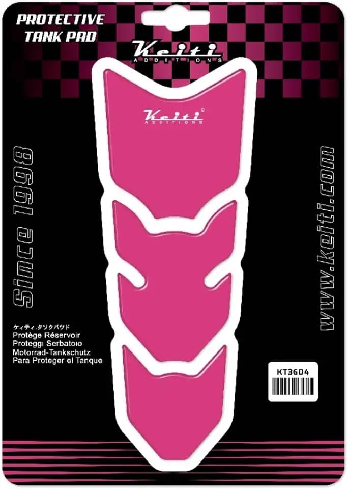 Keiti Motorcycle Tank Pad Universal Slim (Pink)