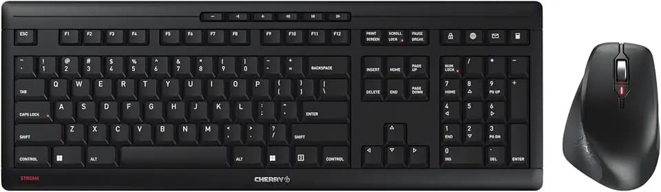 Cherry Stream Desktop Comfort Wireless Keyboard and Mouse Combo
