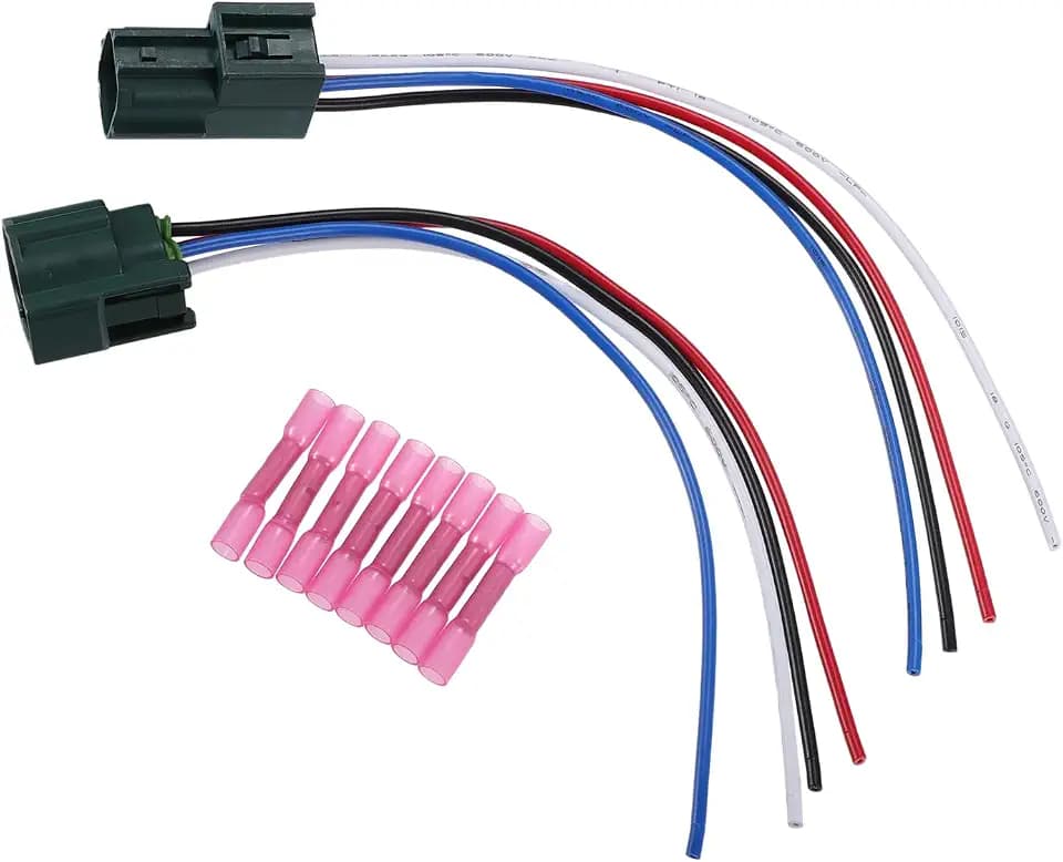 Male and Female 4-Way Oxygen Sensor Connector Kit W/Pigtail Wiring Repair Harness for Nissan Pathfinder 2005-2012 for Infiniti FX35 2003-2006 4 Pin Oxygen Sensor Connector Kit-