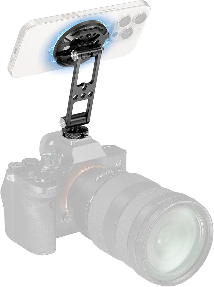 SMALLRIG Magnetic Metal Phone Mount with Cold Shoe Mount - 5156