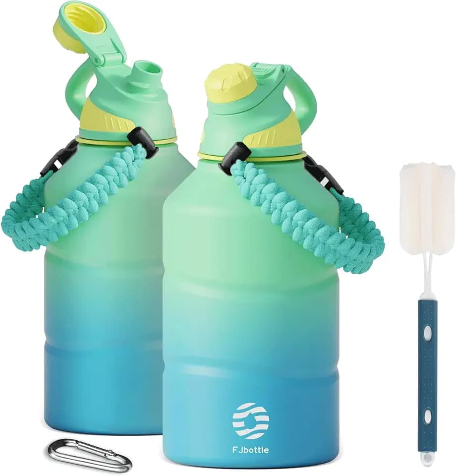 Fjbottle Edelstahl Trinkflasche 1900ml Thermoflasche mit Magnetdeckel