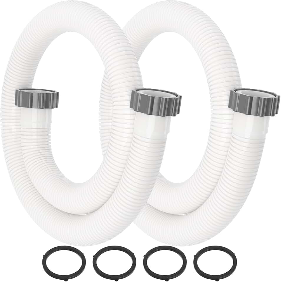 Pool Hoses for Above Ground, 1.5" Replacement Pump Hose Accessory 59" Long