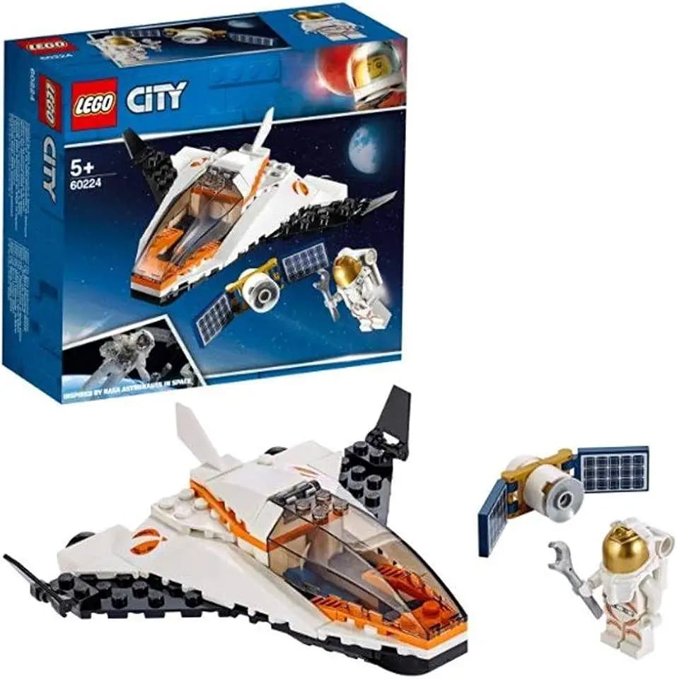 LEGO 60224 City Satelliten-Wartungsmission, Spielzeug-Raumschiff inspiriert von der NASA, Expedition zum Mars Serie