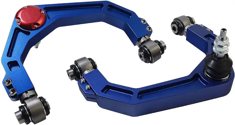 2PCS f-150 Upgraded Aluminum Forged Front Upper Control Arms for 2-4 Lift Kit Compatible with 2004-2022 Ford F150 Suspension Leveling Lift FUCA W/Adjustable Ball Joints Rod End Bearing Bushing
