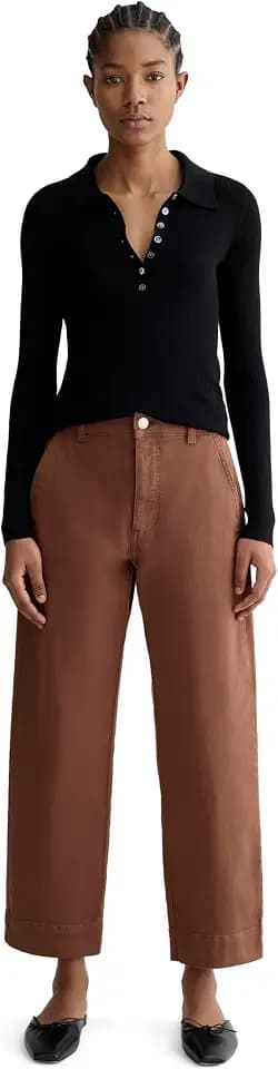 Everlane Women's Utility Straight-Leg Pant in Organic Cotton Twill