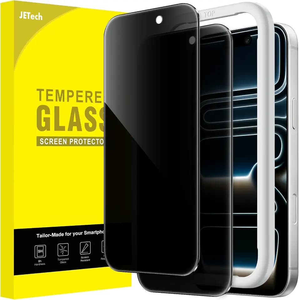 JETech Sichtschutz Schutzfolie für iPhone 17 Pro, 2 Stück