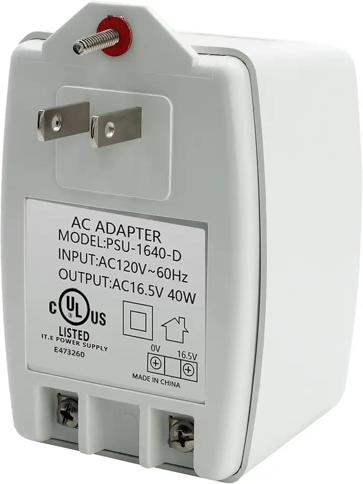 Centro Power 16.5V 40VA Auto-Resetting AC Doorbell Transformer Plug-in 40TR