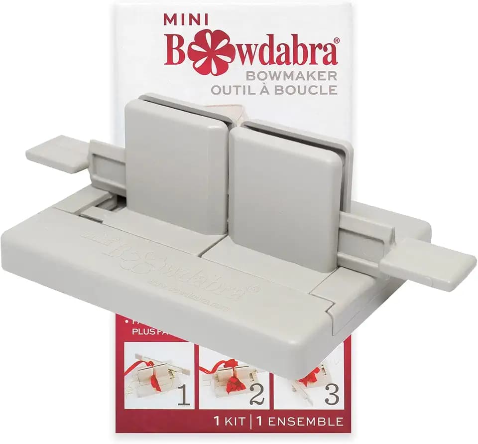 Morex Ribbon Mini Bowdabra Bow and Favor Maker, Grey