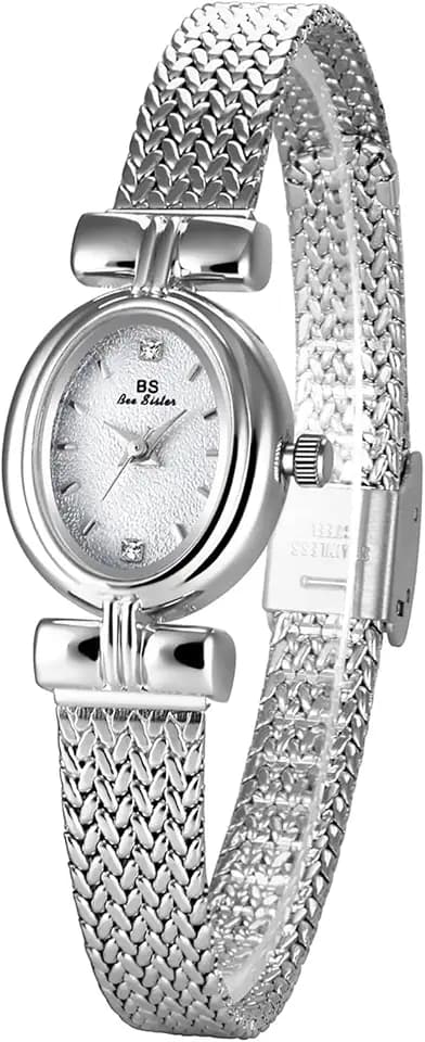 Gosasa Vintage Gold Oval Womens Watch Dainty Ladies Quartz Dress Watch