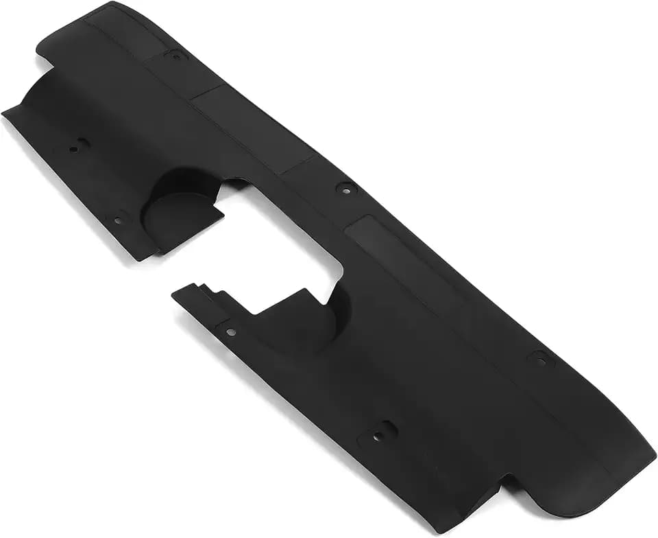 HECASA Radiator Support Cover Upper Air Baffle Panel PP Plastic Black