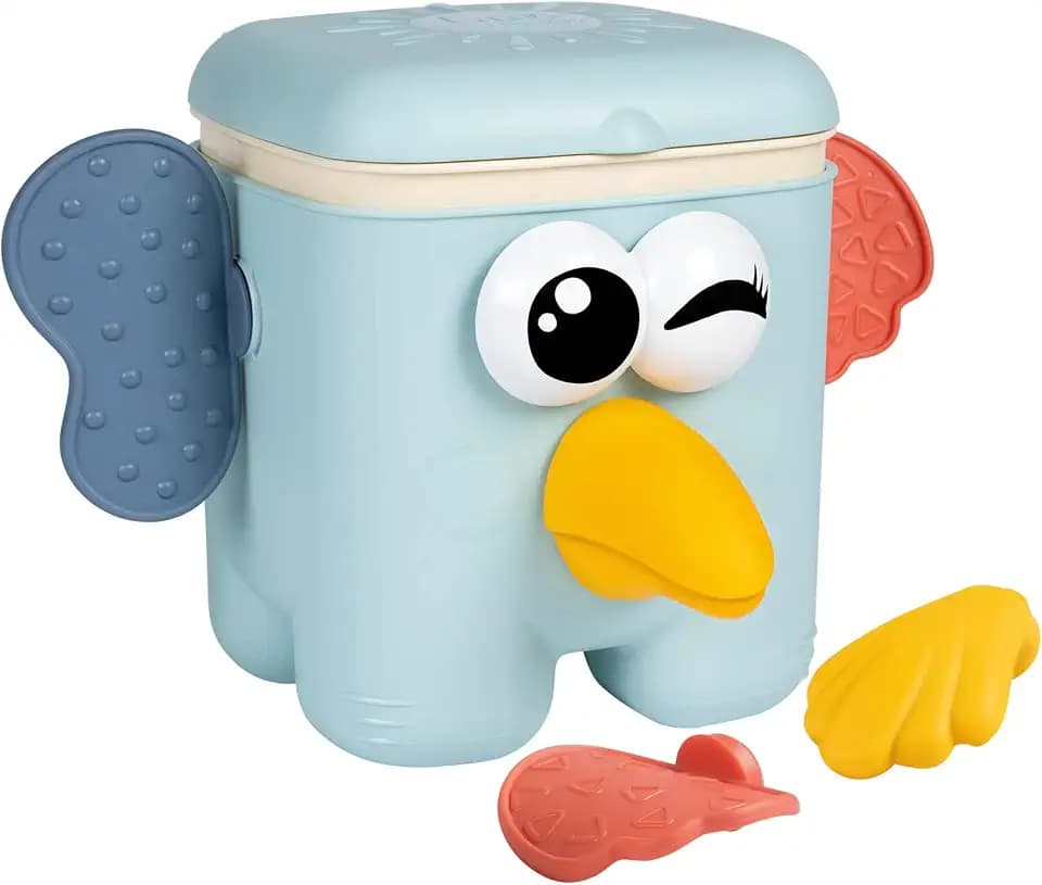 Smoby Little Steckspiel Kaboom Cube (15x18 cm) - lustiges Steckspielzeug für Kinder ab 18 Monate, Tier-Würfel mit 15 Steck-Formen für Elefant, Koala und Tukan