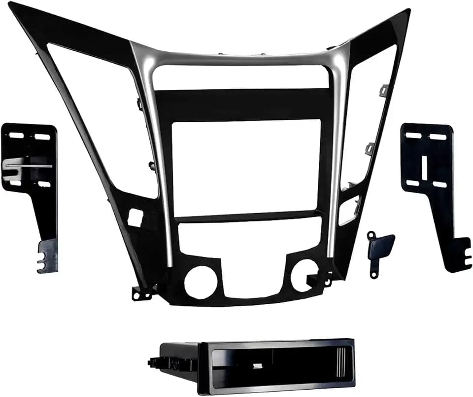 Metra 99-7342 Single/Double DIN Stereo Installation Dash Kit for 2011 Hyundai Sonata GLS/SE (w/Out Factory NAV) 2012-2014 Sonata (w/Out Factory NAV) & 2011-2013 Sonata Hybrid (Without Factory NAV)