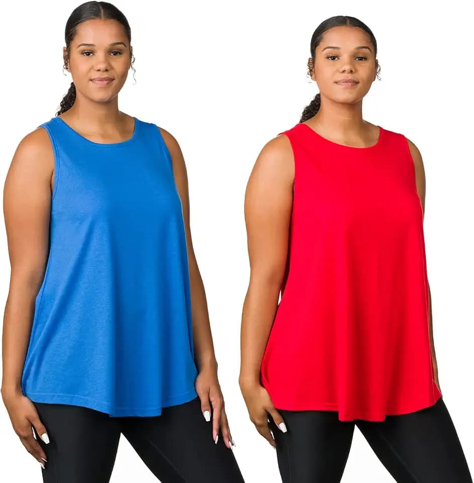 Epic MMA Gear 2 Pack Long Flowy Sleeveless Tunic Top For Women
