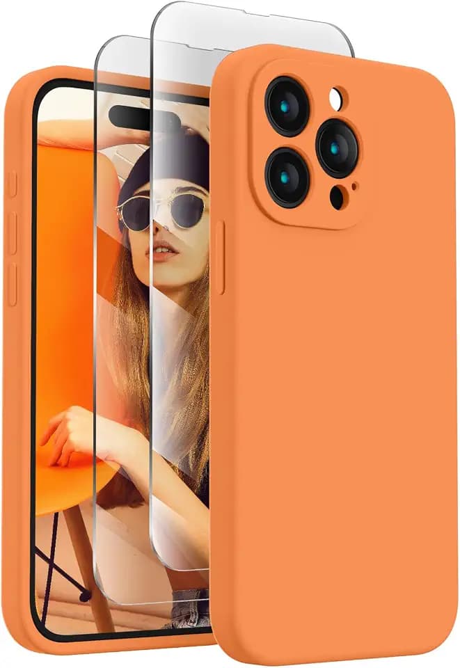 FireNova Designed for iPhone 15 Pro Case, 6.1", Kumquat