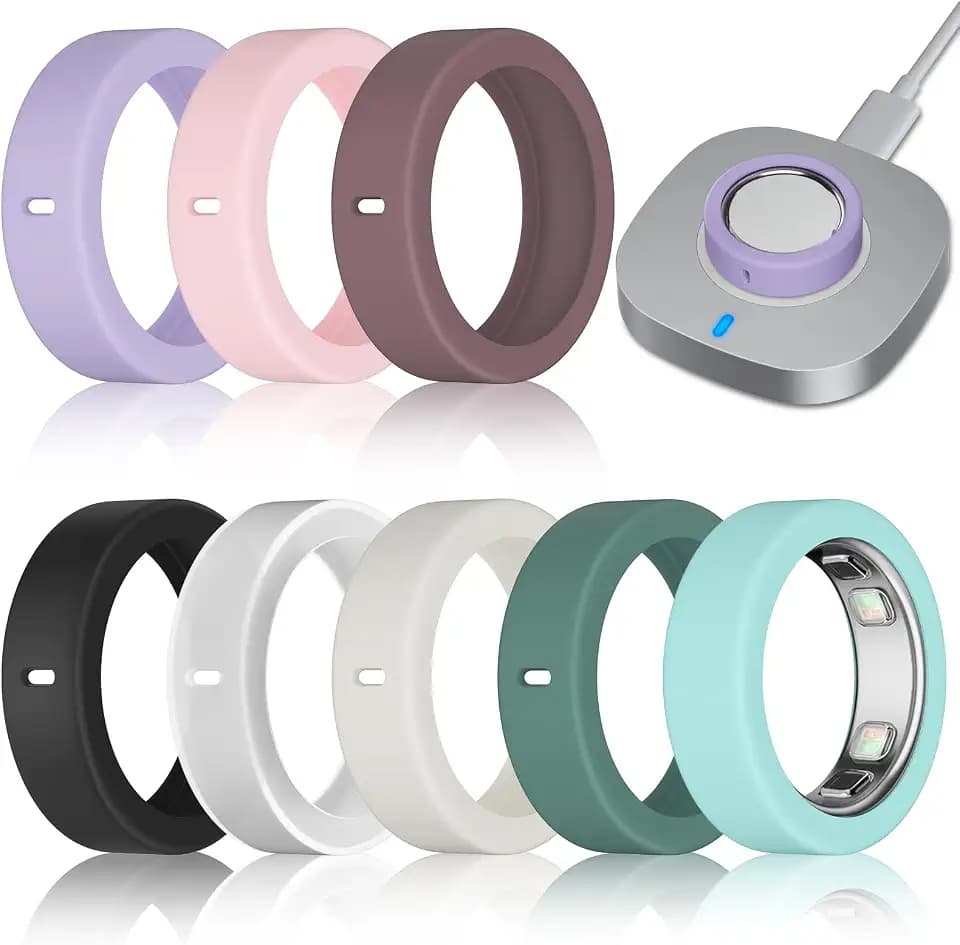 8 Pack Ultra-Thin Cover Compatible with Oura Ring Gen 5