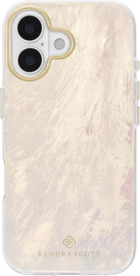 Kendra Scott iPhone 17 Case - MagSafe Phone Case - Cream Pearl