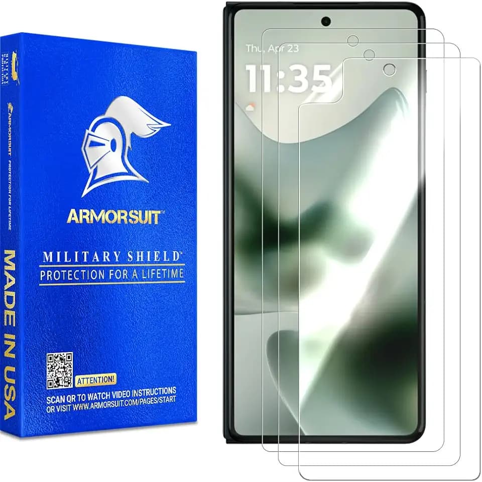 ArmorSuit 3 Pack for Motorola Razr Fold Front Screen Protector Case Friendly MilitaryShield HD Clear Film - Made in USA