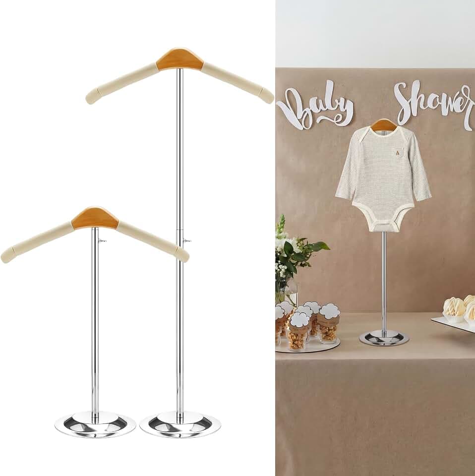 1 Pcs Baby Clothes Display Stand Adjustable Baby Shower Clothes Stand Rack