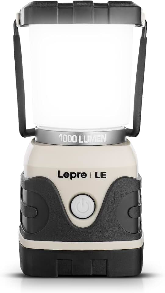 LE Campinglampe Batteriebetrieben 1000LM, 4 Leuchtmodi, Weiß, 1 Stück