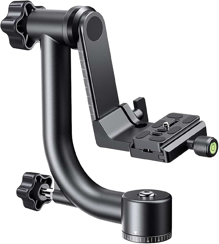 K&F CONCEPT Aluminium Gimbalkopf, Metall 360° Panorama Stativkopf