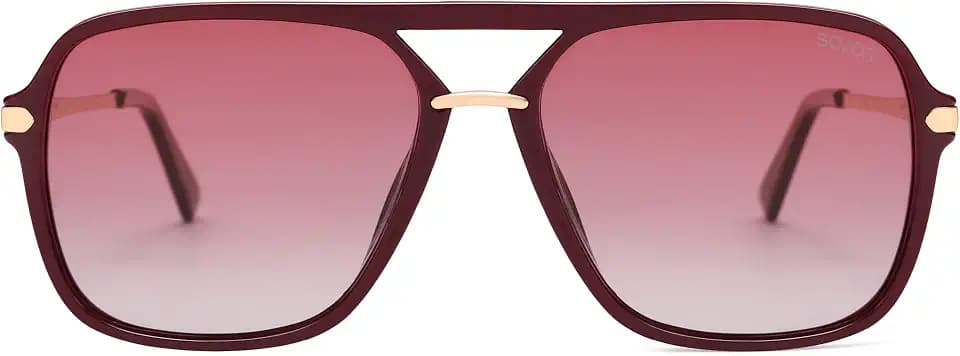SOJOS Aviator Sunglasses for Women & Men, Square, Polarized Lens, SJ2229