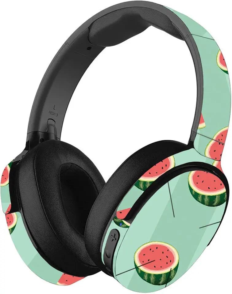 MightySkins Skin Compatible with Skullcandy Hesh 3 Wireless Headphones - Watermelon Patch | Protective, Durable, and Unique Vinyl wrap Cover | Easy to Apply, Remove | Made in The USA