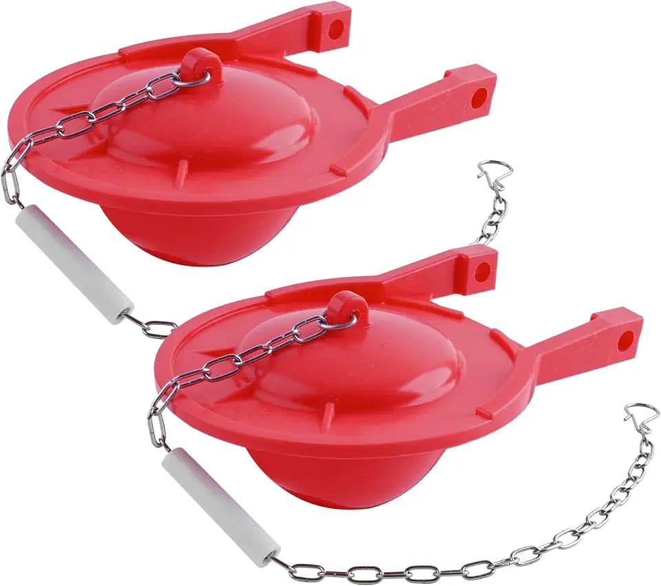 Hibbent 2 Pack 3-Inch Toilet Flappers, Compatible with TOTO, Red