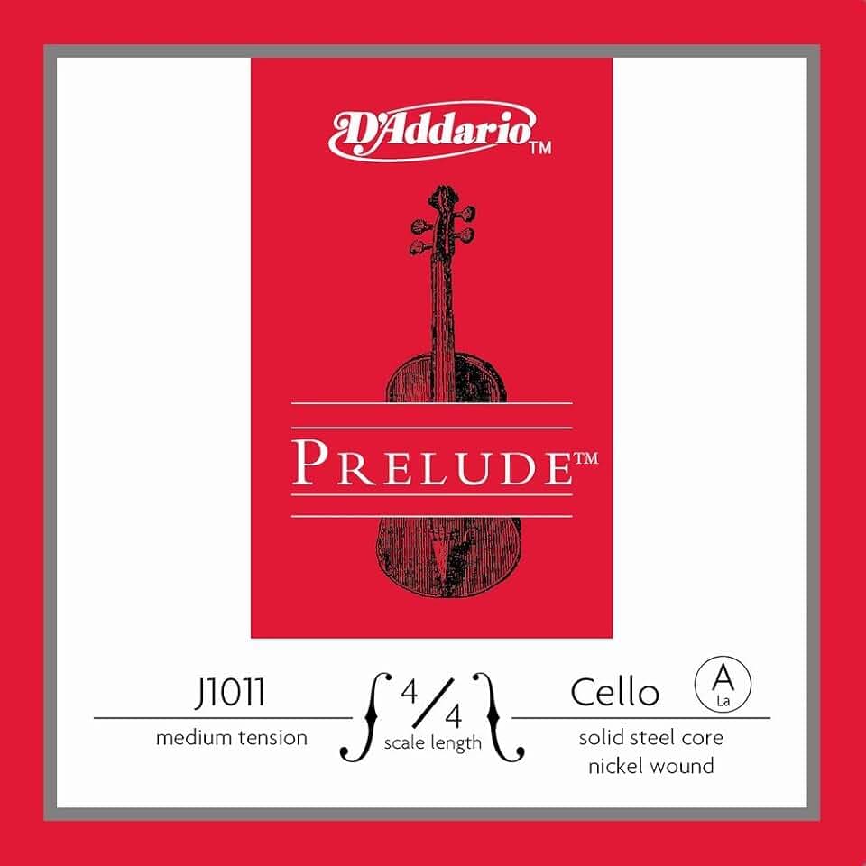 D'Addario J1011 4/4M-B10 Violoncello 4/4 Prelude, Medium (10 Stück)
