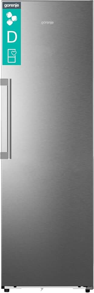 Gorenje FNC618D6XWF Gefrierschrank Freistehend, 312 Liter, SmartFit, 185cm Höhe, AdaptTech, Convert -24℃ bis +8℃, ConnectLife Wifi, Easy-open Griff, Inverter, BxHxT: 59,5×185,6×60 cm, Edelstahl