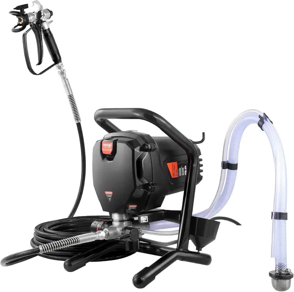 VEVOR Stand Airless Farbsprüher, 3000PSI 750W Effizienter Elektrischer Airless-Sprüher, Handfarbsprüher, feiner und gleichmäßiger Maleffekt, für Haus Innen- und Außenmöbel und Zäune