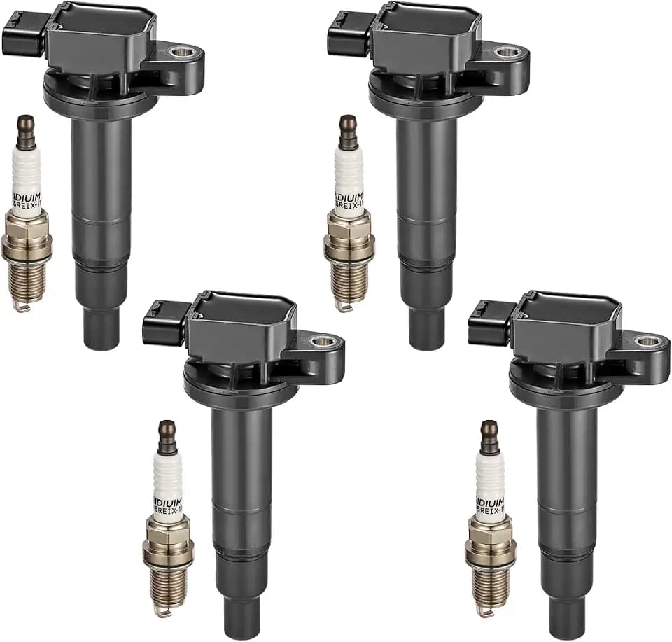 BDFHYK Ignition Coil UF316 and Spark Plug 7090 for Toyota Prius 2001-2008