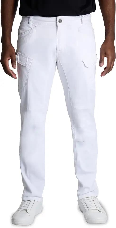 X RAY Men's Stretch Cargo Pants, Casual Flex Hiking Multi-Pocket Tactical Work Slim Fit Cargo Pants for Men