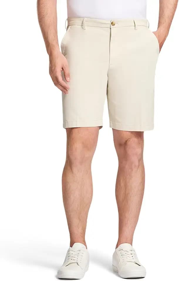 Izod Men's Saltwater 9.5" Flat Front Chino Short