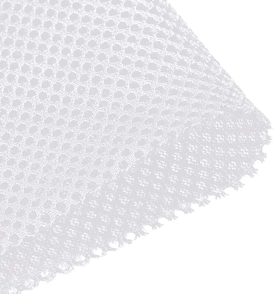 uxcell White Speaker Mesh Grill Cloth (not Cane Webbing) Stereo Box Fabric Dustproof Cloth 50cm x 160cm 20 inches x 63 inches