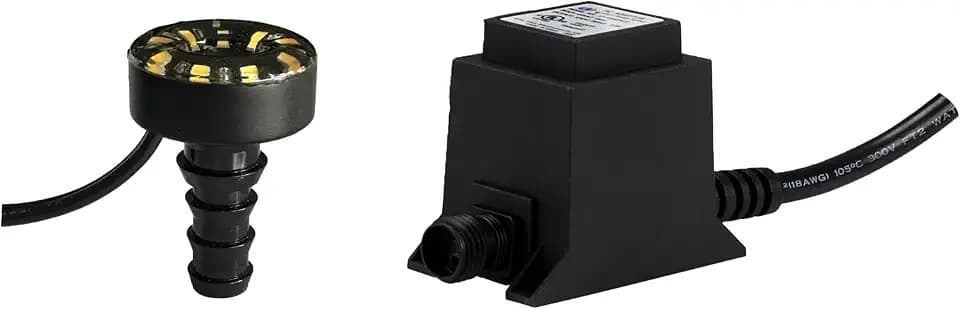 Aquascape Warm White LED Fountain Accent Light Kit with Transformer for Outdoor Water Fountains & Water Features, Submersible Pond Lighting, 84009