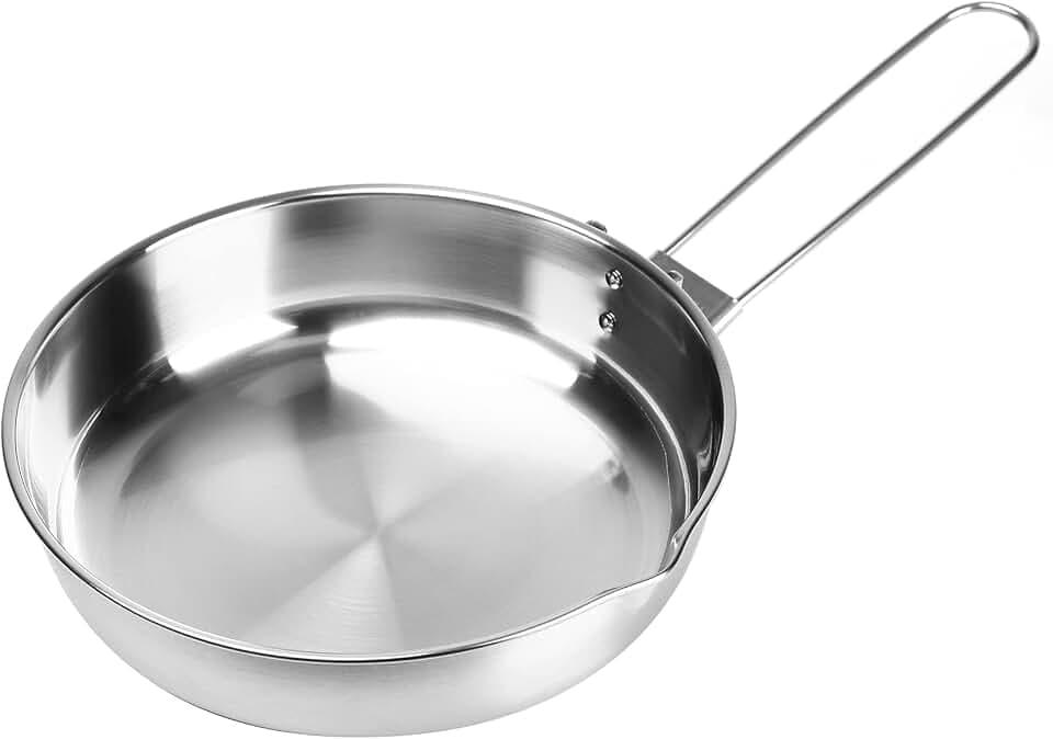 Fire-Maple Edelstahl Camping-Bratpfanne 1,4L Kochgeschirr Ultrakompakt