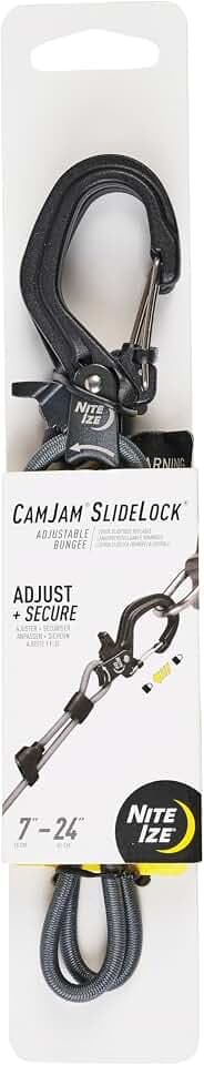 CamJam™ SlideLock® Verstellbares Bungee - Klein, Schwarz