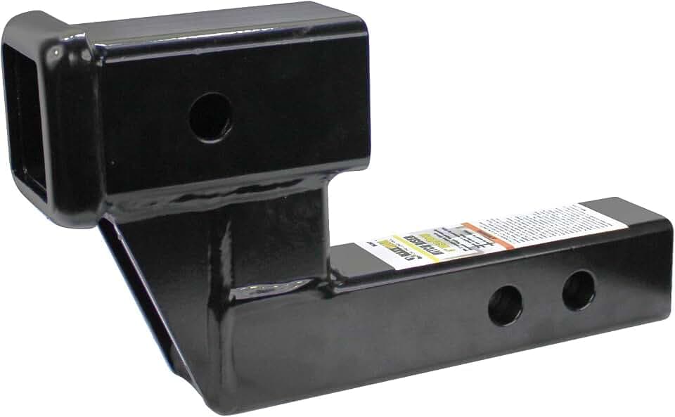 MaxxHaul 50397 Trailer Hitch Riser for 2 Inch Receivers with 4 Inch Rise/Drop