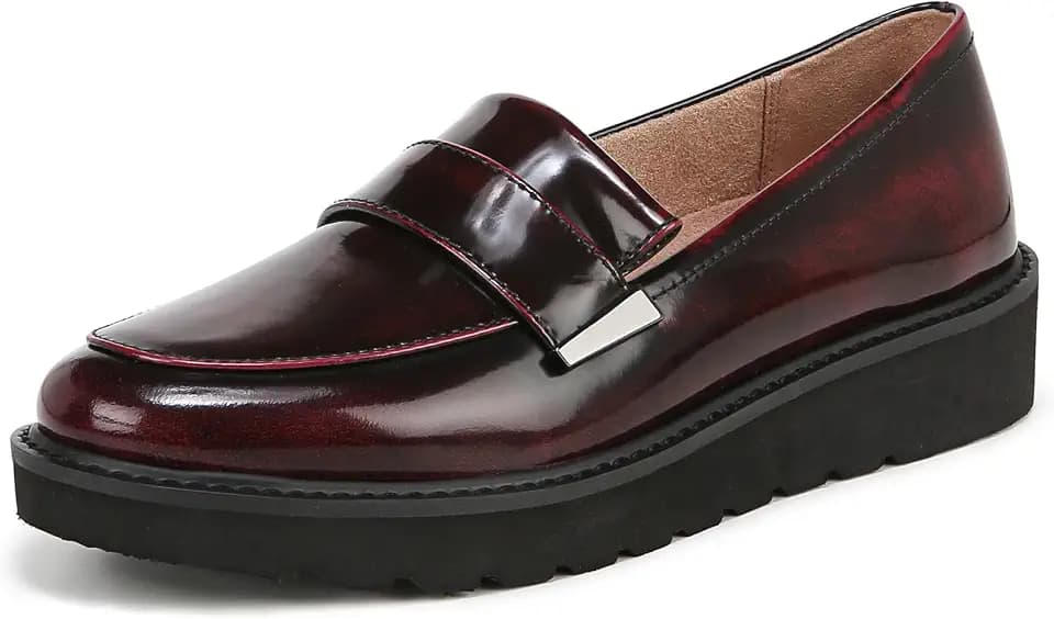 Naturalizer Womens Adaline Slip On Lightweight Platform Loafer
