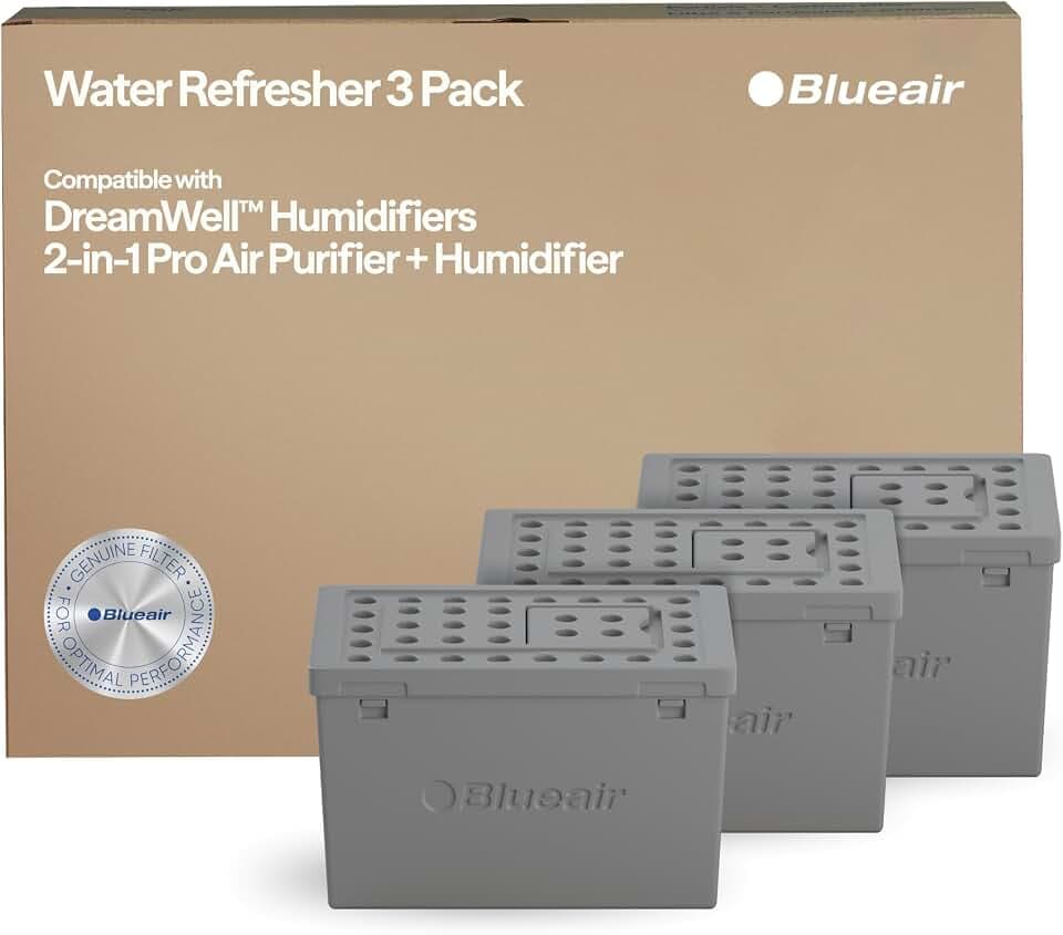 BLUEAIR Genuine Water Refresher Cartridges for Humidifiers, 3 Pack