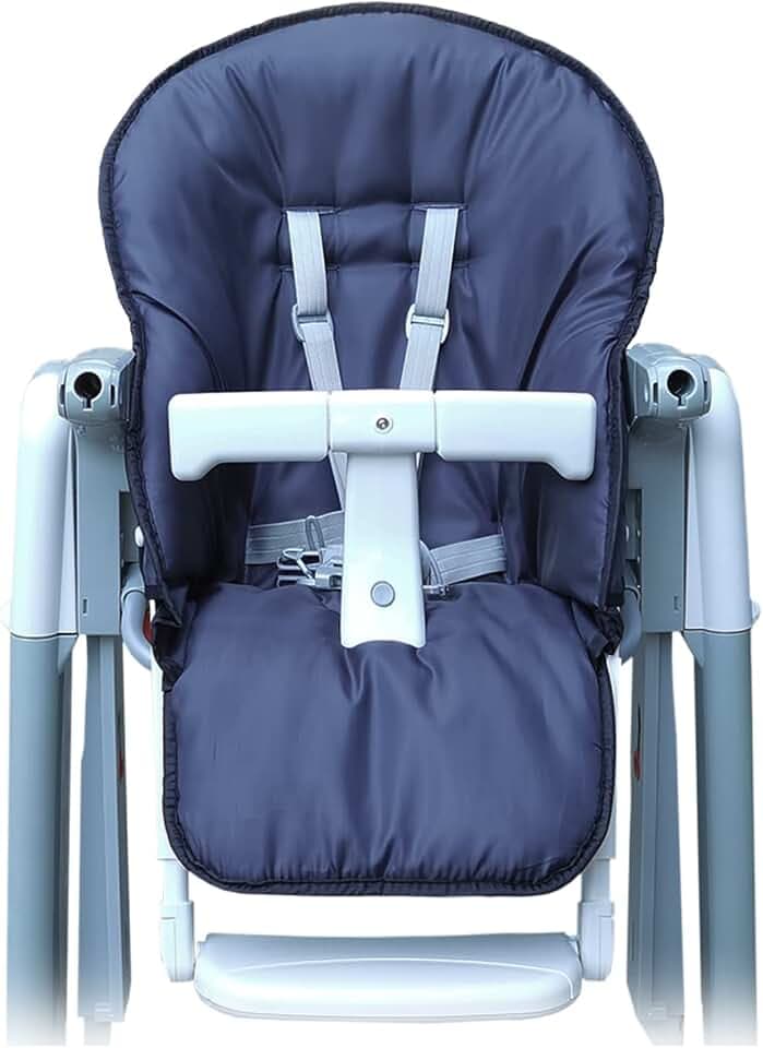 Bezug Hochstuhl Kissen Ersatzbezug Sitzkissen, Babystuhl für Peg Perego Prima Pappa Tatamia Wasserdicht Graphit - Graphite