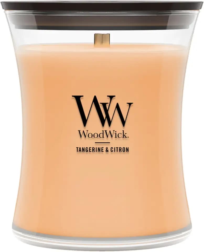 WoodWick Tangerine & Citron Scented Candle, Crackling Wick, 9.7oz
