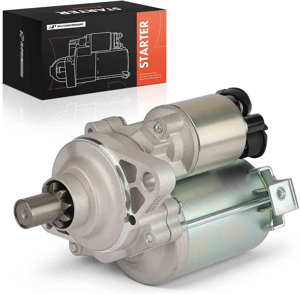 A-Premium Starter Motor, 12V 1.0KW 9 Teeth CW, Compatible with Honda, Acura