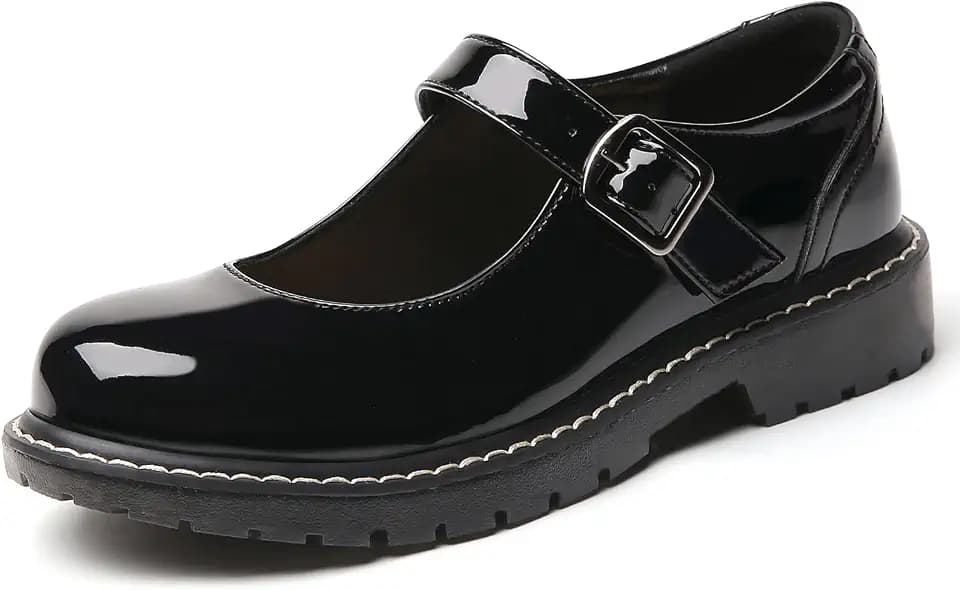 Mary Jane Shoes Black Platform Mary Janes Oxford for Women School Flat
