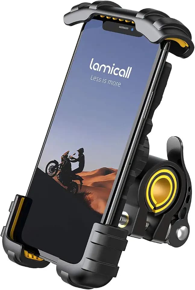 Lamicall Handyhalterung Fahrrad, Handyhalter Motorrad Fahrradlenker