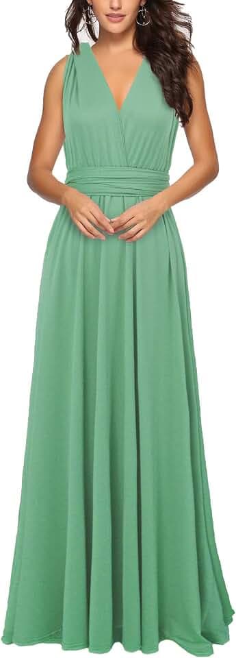 xxxiticat Damen Lange Abend Cocktailkleid Elegantes Brautjungfernkleid Elegante Party Kleid