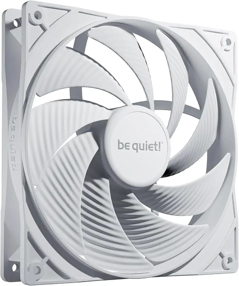 be quiet! Pure Wings 3 140mm PWM high-Speed White Fan | Speed-regulating Closed Loop Motor | High top-end Speed | Low Minimum RPM | Optimized Fan Frame | Extraordinary air Pressure | BL113